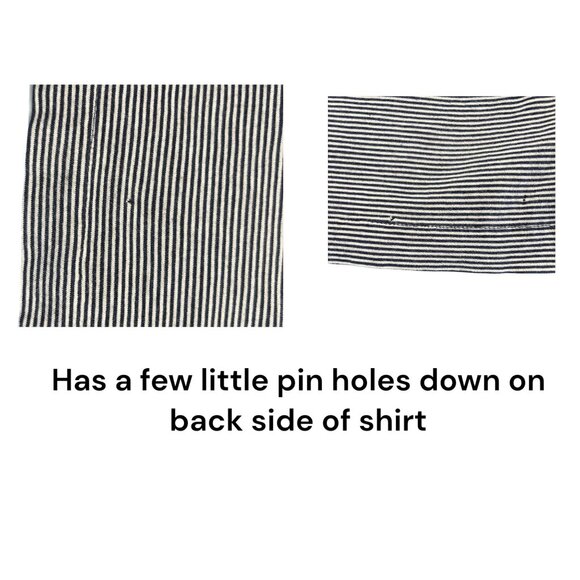 Patagonia Mens Organic Cotton Striped Polo Shirt Gray With Pocket Size M - Picture 7 of 7